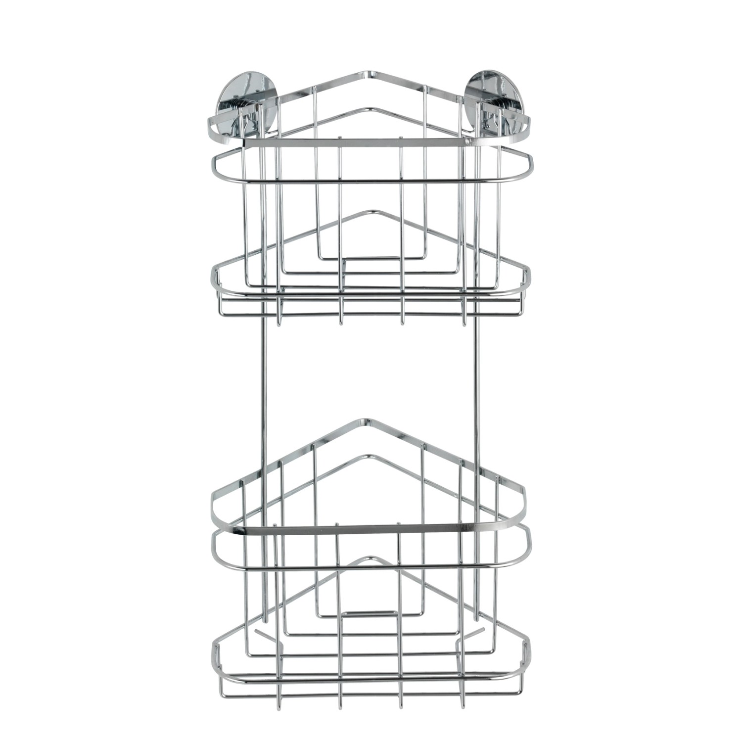 Wenko Turbo-Loc Eckregal 2 Etagen Edelstahl glänzend günstig online kaufen