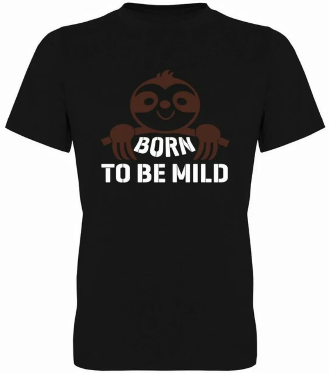 G-graphics T-Shirt Faultier – Born to be mild Herren T-Shirt, mit Frontprin günstig online kaufen