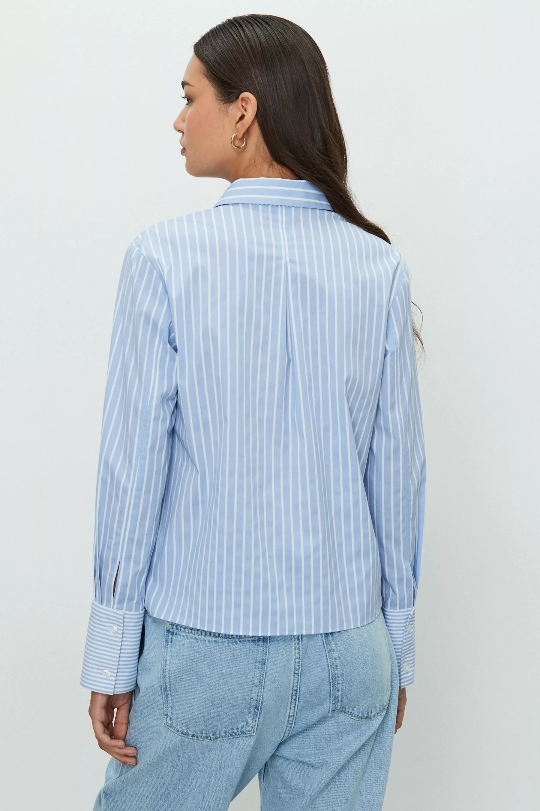 Next Langarmhemd Essential Langarmshirt mit Stretch, günstig online kaufen