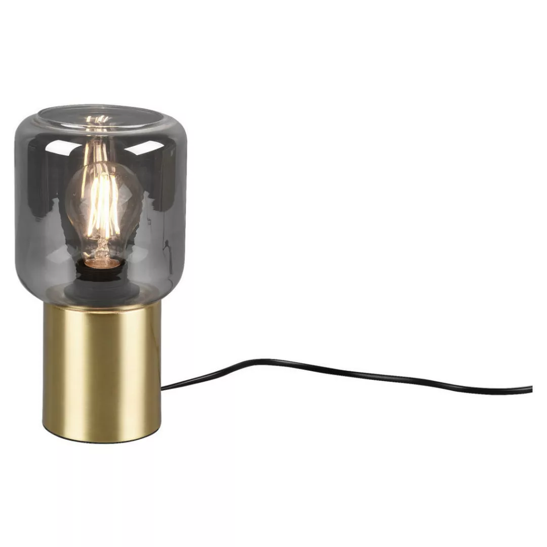 Reality Tischlampe Nico Messing-Rauchfarben günstig online kaufen