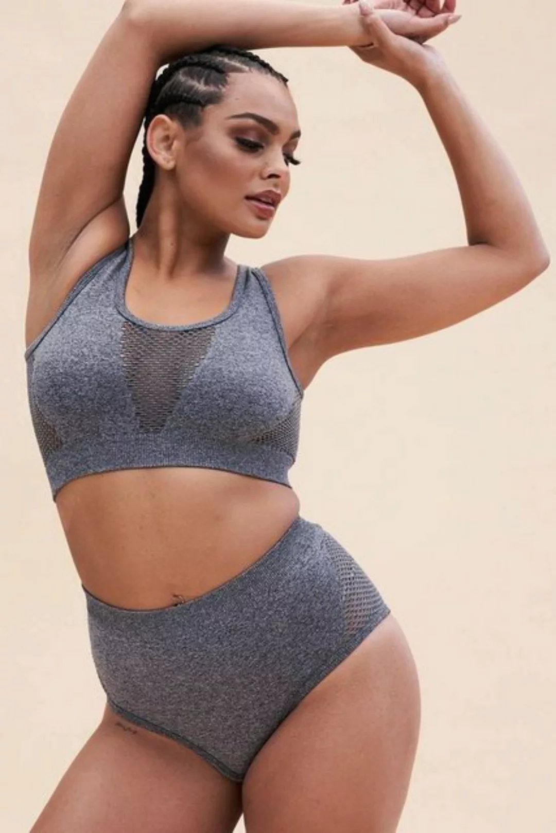 Lunalae Strandtop Lunalae Top Gaby Seamless Grau L günstig online kaufen