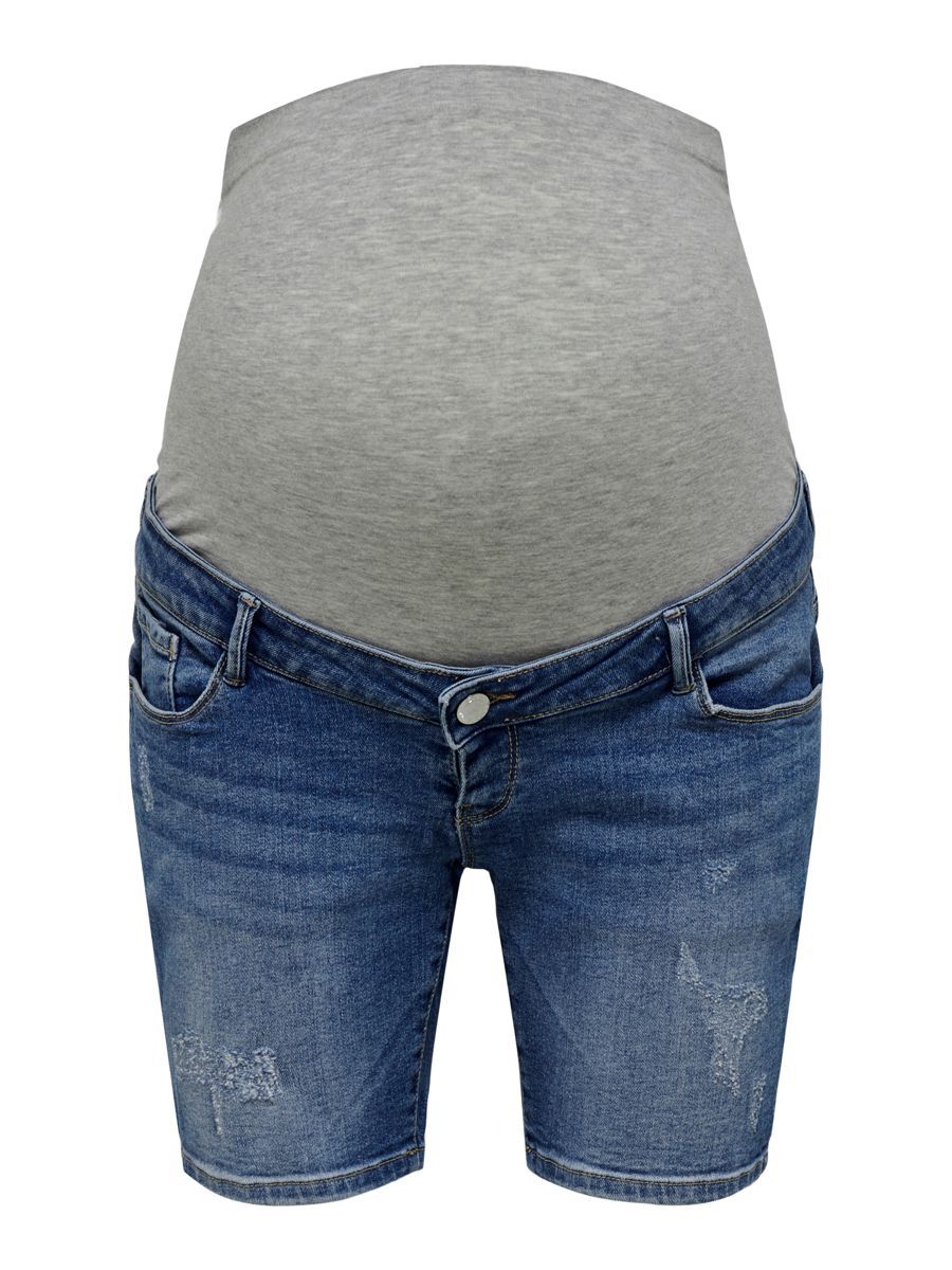 ONLY Olmlaola Reg Destroyed Jeansshorts Damen Blau günstig online kaufen