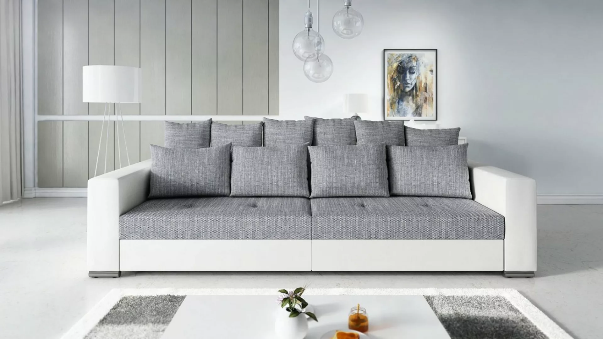 Küchen-Preisbombe Sofa Modernes Big Sofa Wohnlandschaft Sofa Couch Jumbo 2 günstig online kaufen