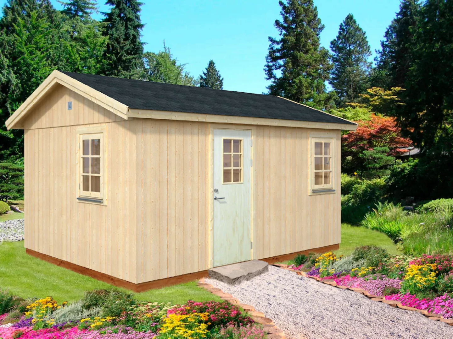 Palmako Gartenhaus "Nordic Haus Hedwig", inklusive Fußboden günstig online kaufen