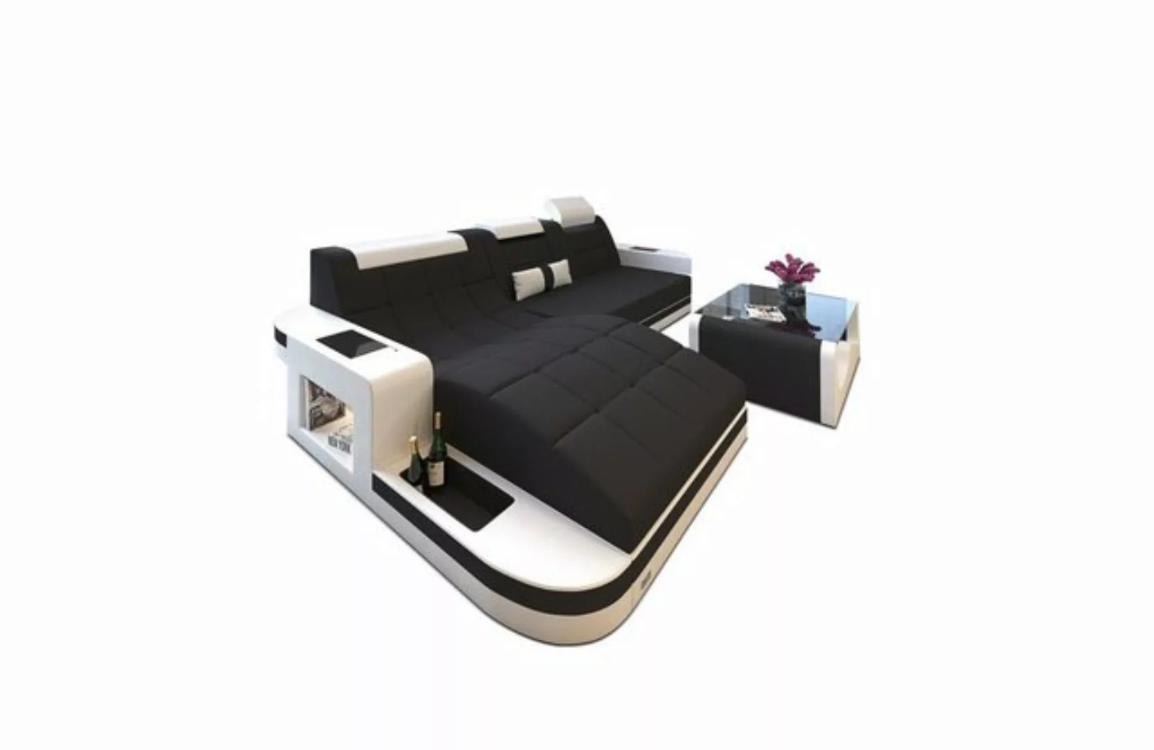 Sofa Dreams Ecksofa Polster Stoffsofa Couch Wave L Form H Strukturstoff Sto günstig online kaufen