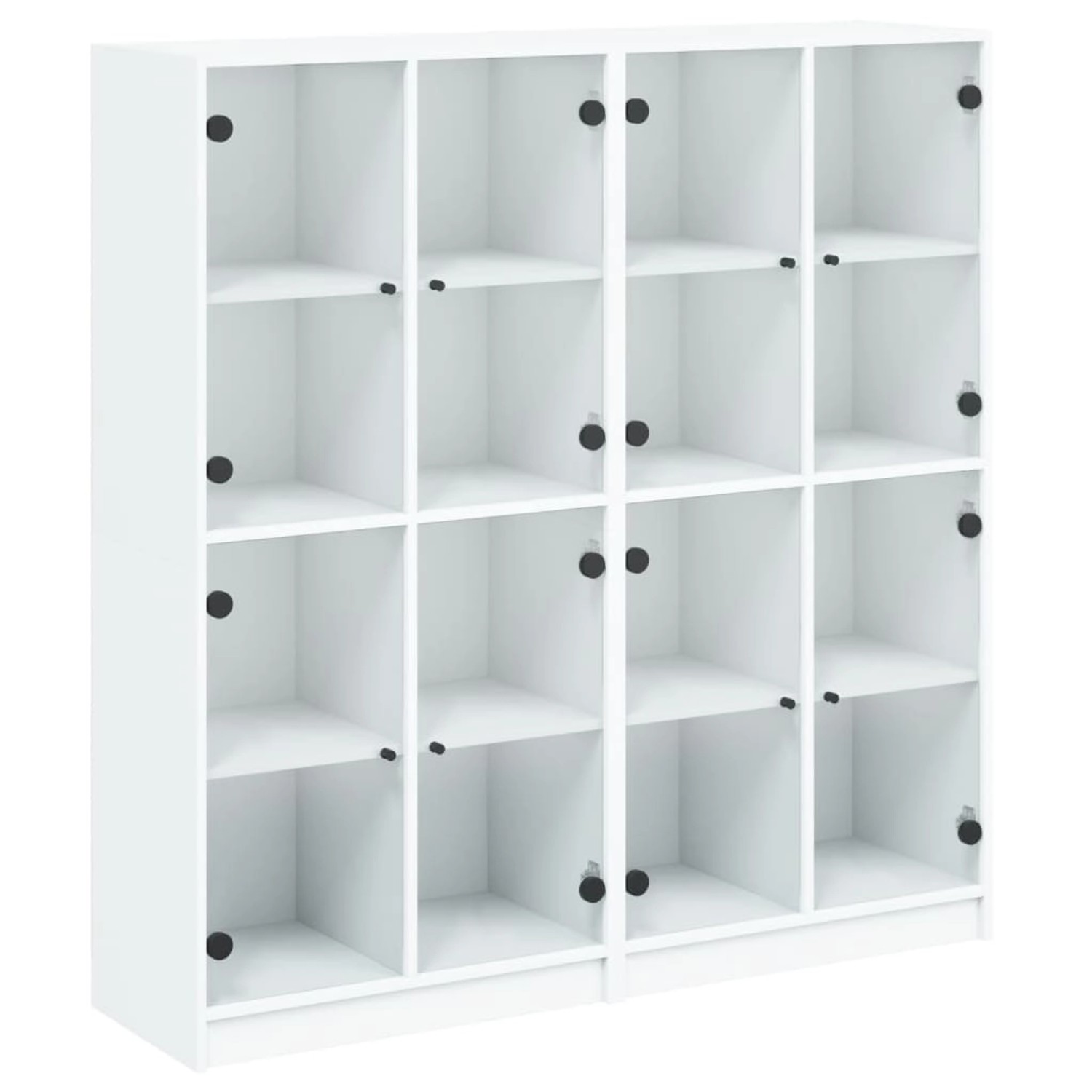 vidaXL Bücherschrank mit Türen Weiß 136x37x142 cm Holzwerkstoff günstig online kaufen