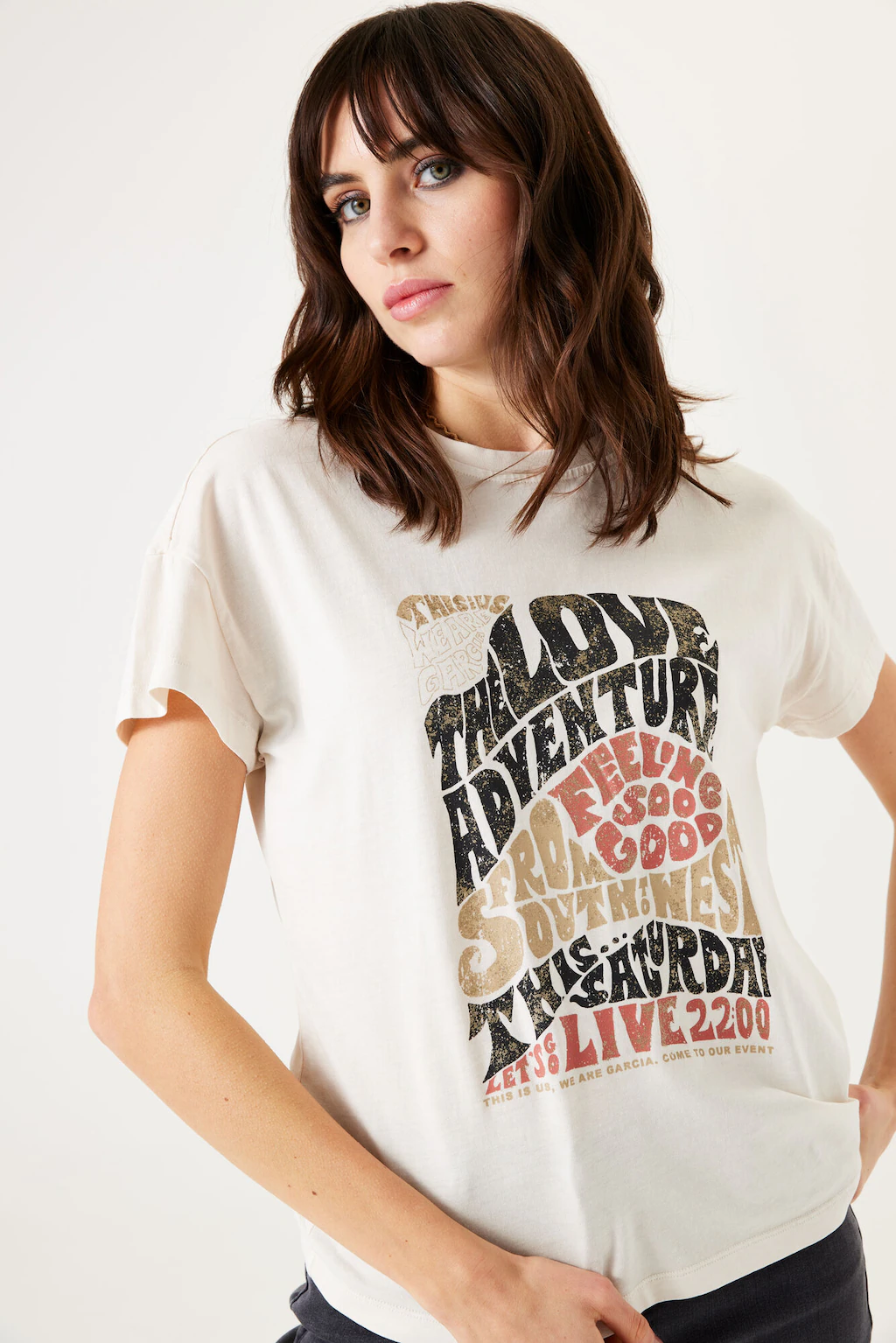 Garcia Print-Shirt, aus reiner Baumwolle günstig online kaufen