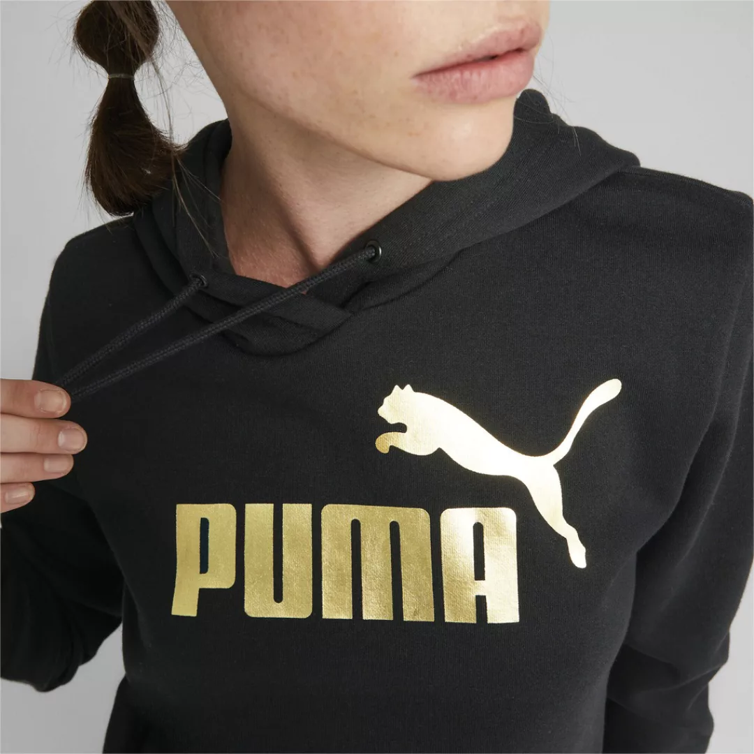 PUMA Hoodie "Essentials+ Metallic Logo Hoodie Damen" günstig online kaufen