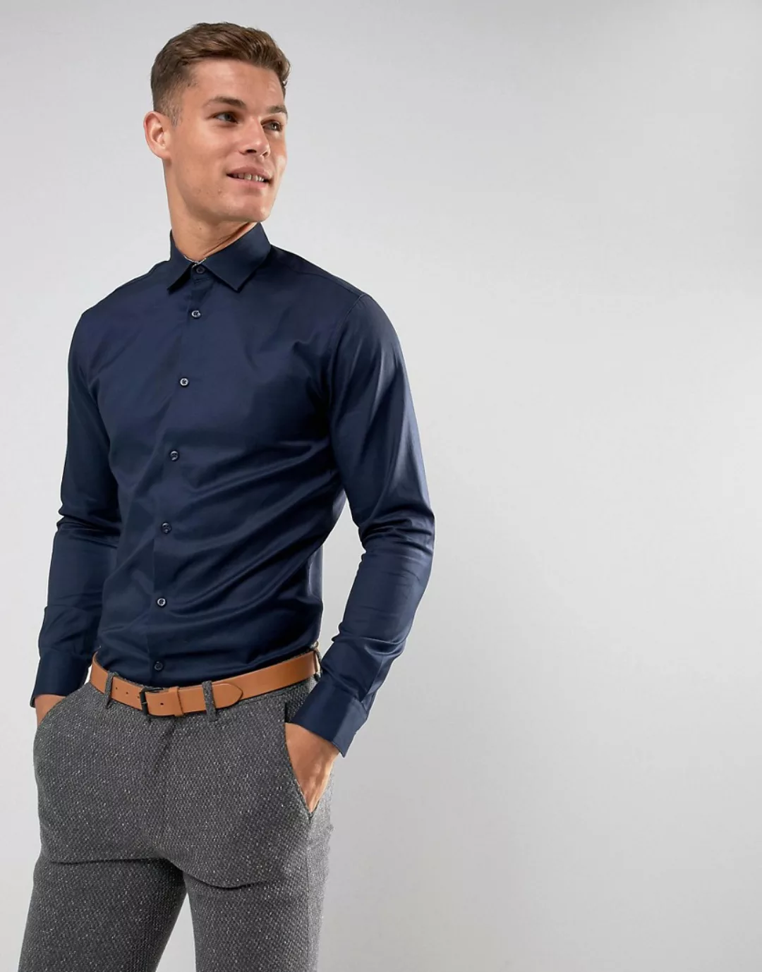 Selected Homme Herren Freizeithemd SLHSLIMNEW-MARK - Slim Fit günstig online kaufen