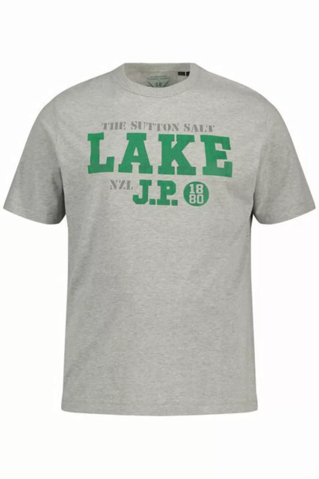 JP1880 T-Shirt T-Shirt Halbarm Melangejersey LAKE Print Rundhals günstig online kaufen