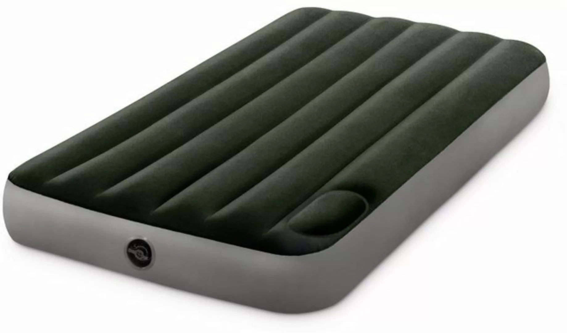 Intex Luftbett Indoor & Outdoor Luftbett Twin Downy Airbed 191x99x25 + Fußp günstig online kaufen