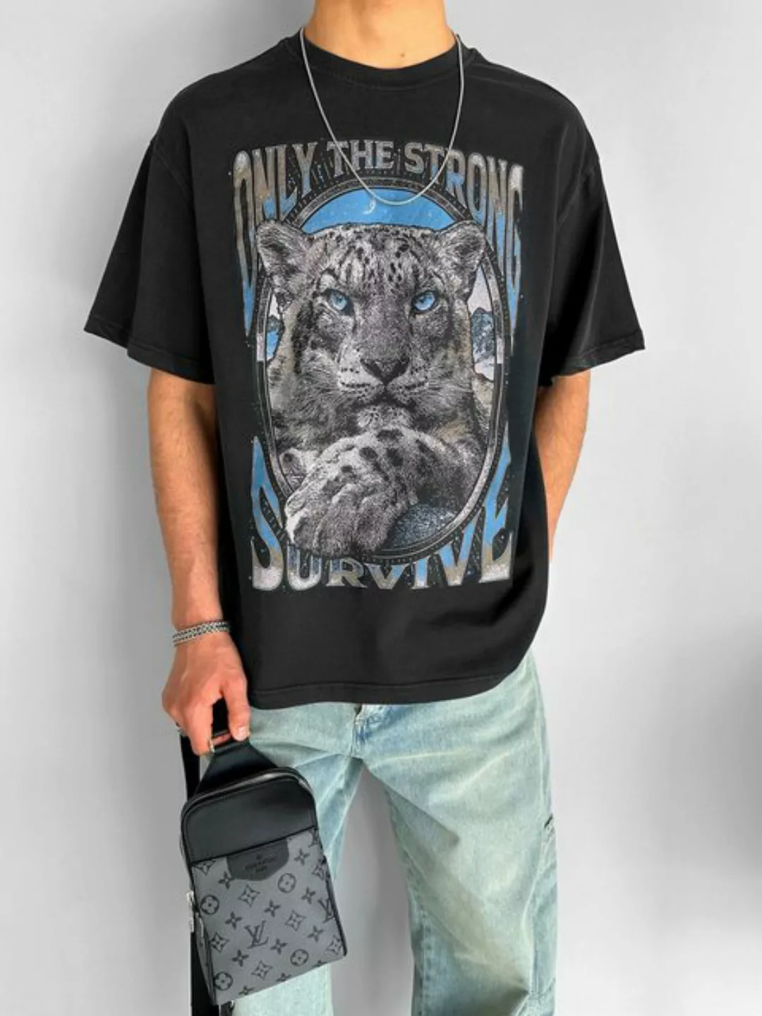 Abluka T-Shirt SNOW LEOPARD T-SHIRT günstig online kaufen