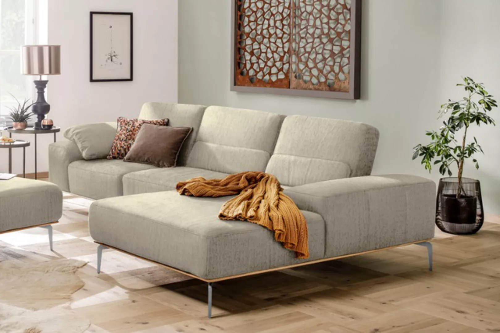 W.SCHILLIG Ecksofa "run, Designsofa mit tollem Sitzkomfort, bequem, L-Form" günstig online kaufen