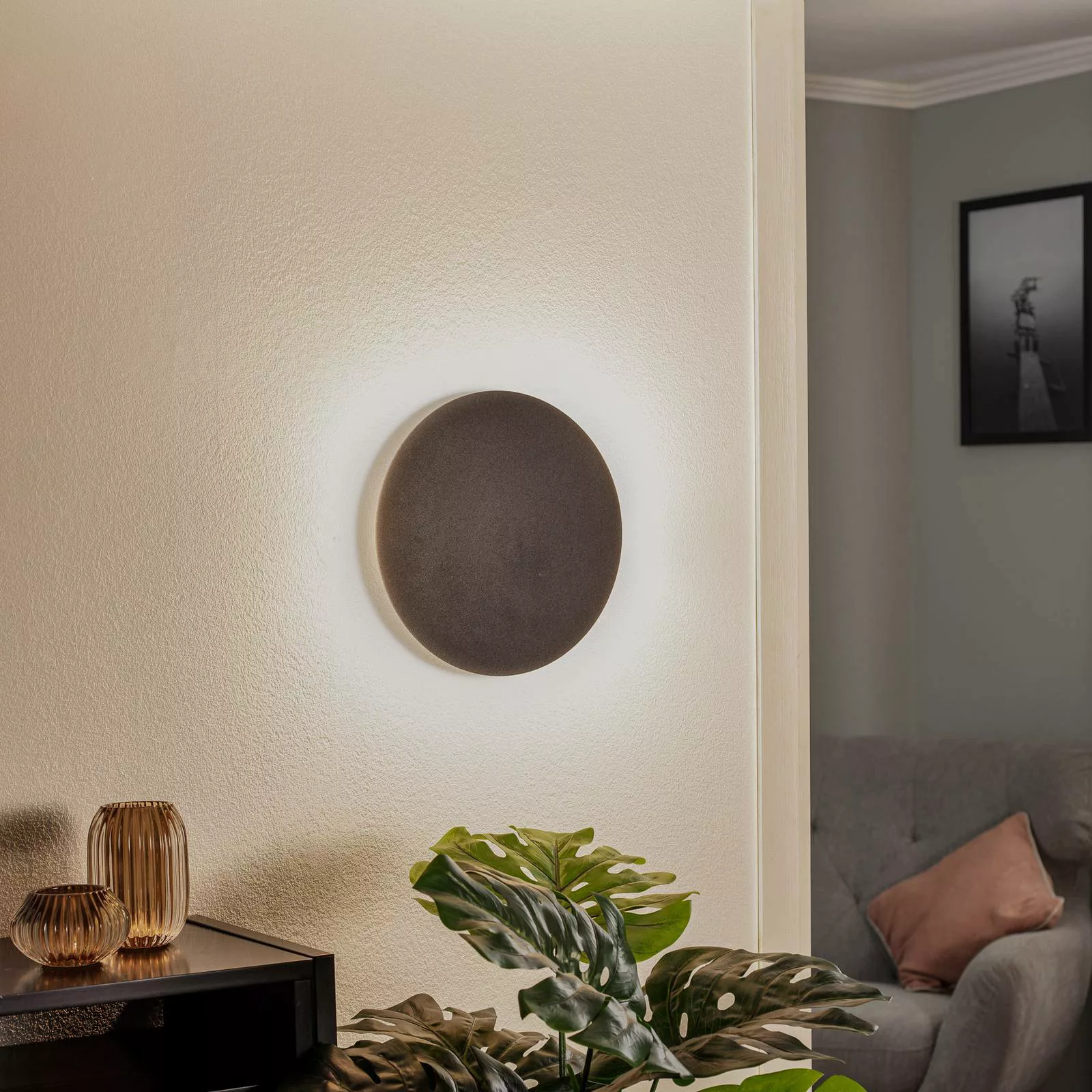 Wandleuchte Form 2, indirekt leuchtend, Ø 30 cm günstig online kaufen
