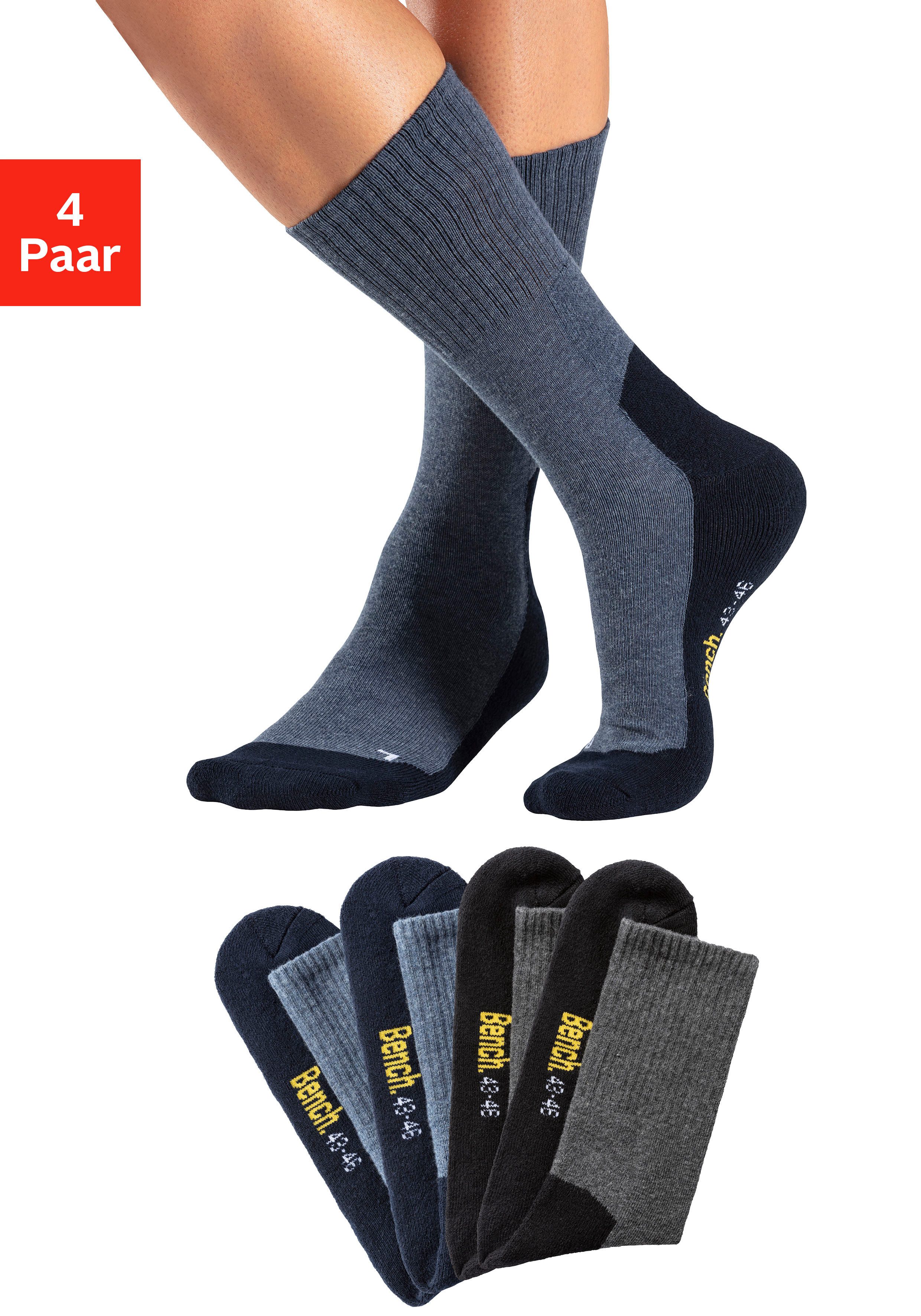 Bench. Tennissocken, (Packung, 4 Paar), mit Fußfrottee günstig online kaufen