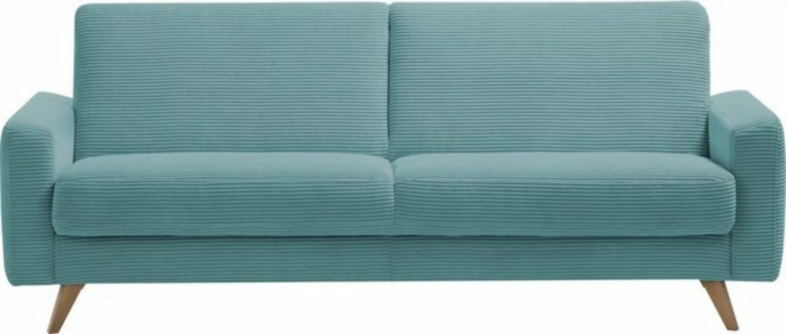 exxpo - sofa fashion 3-Sitzer "Samso, elegant und bequem, aktueller Cord Be günstig online kaufen