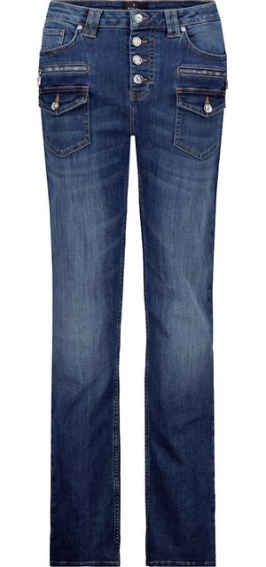 Monari 2-in-1-Hose Jeans mit Dekoknöpfen jeans günstig online kaufen