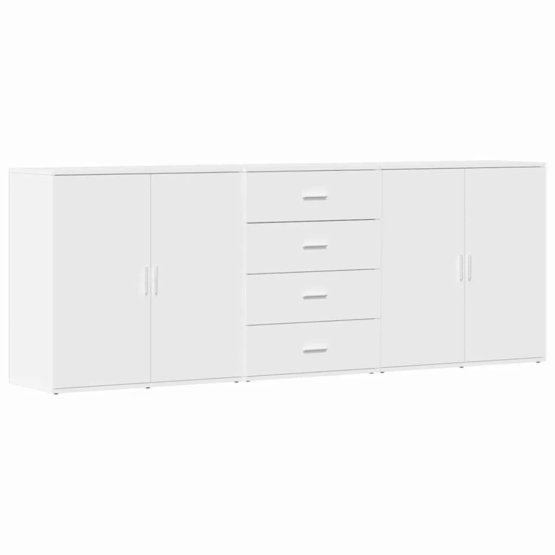 vidaXL Sideboard Sideboards 3 Stk. Weiß günstig online kaufen