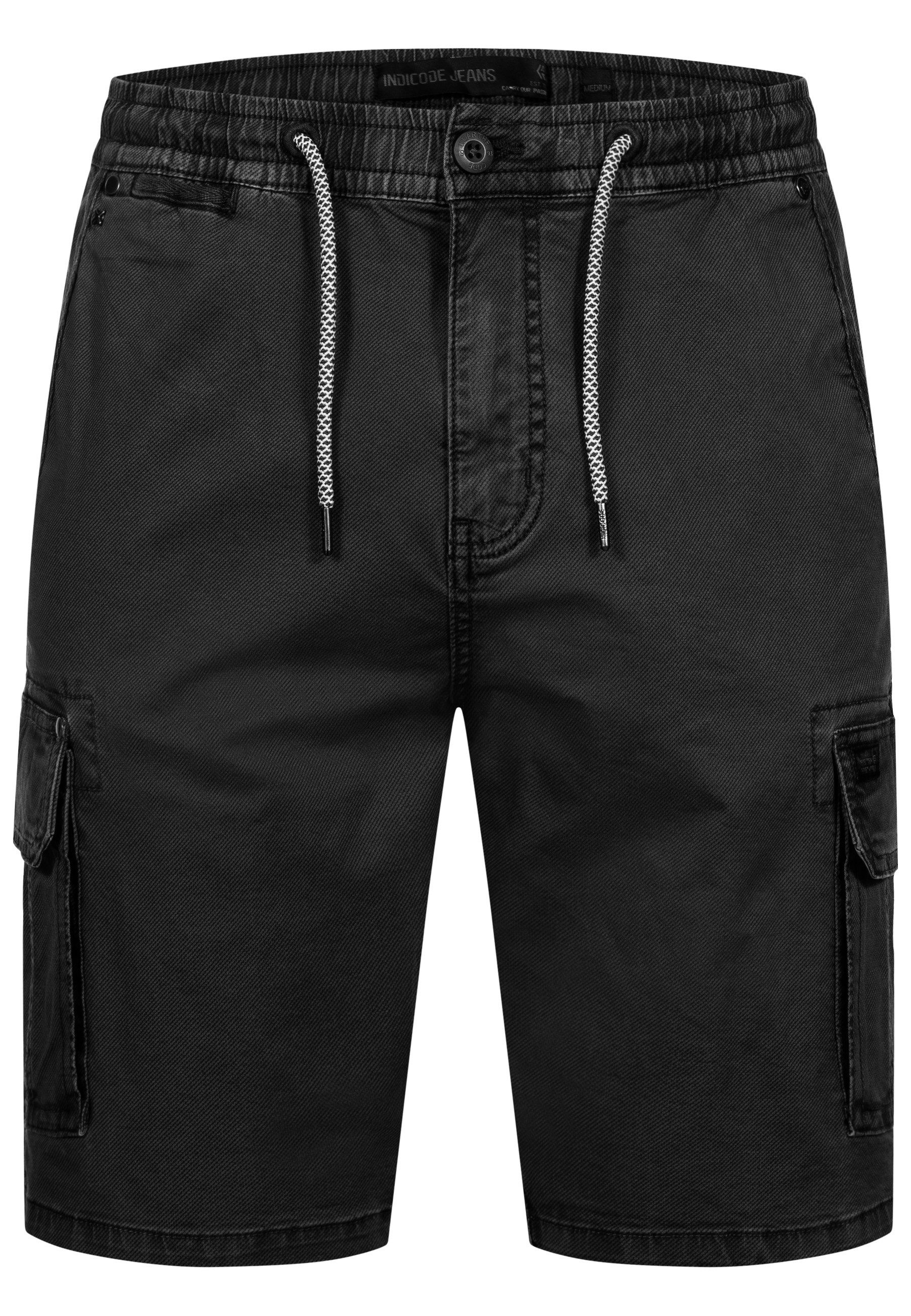 Indicode Cargoshorts INKews mit elastischem Bund günstig online kaufen