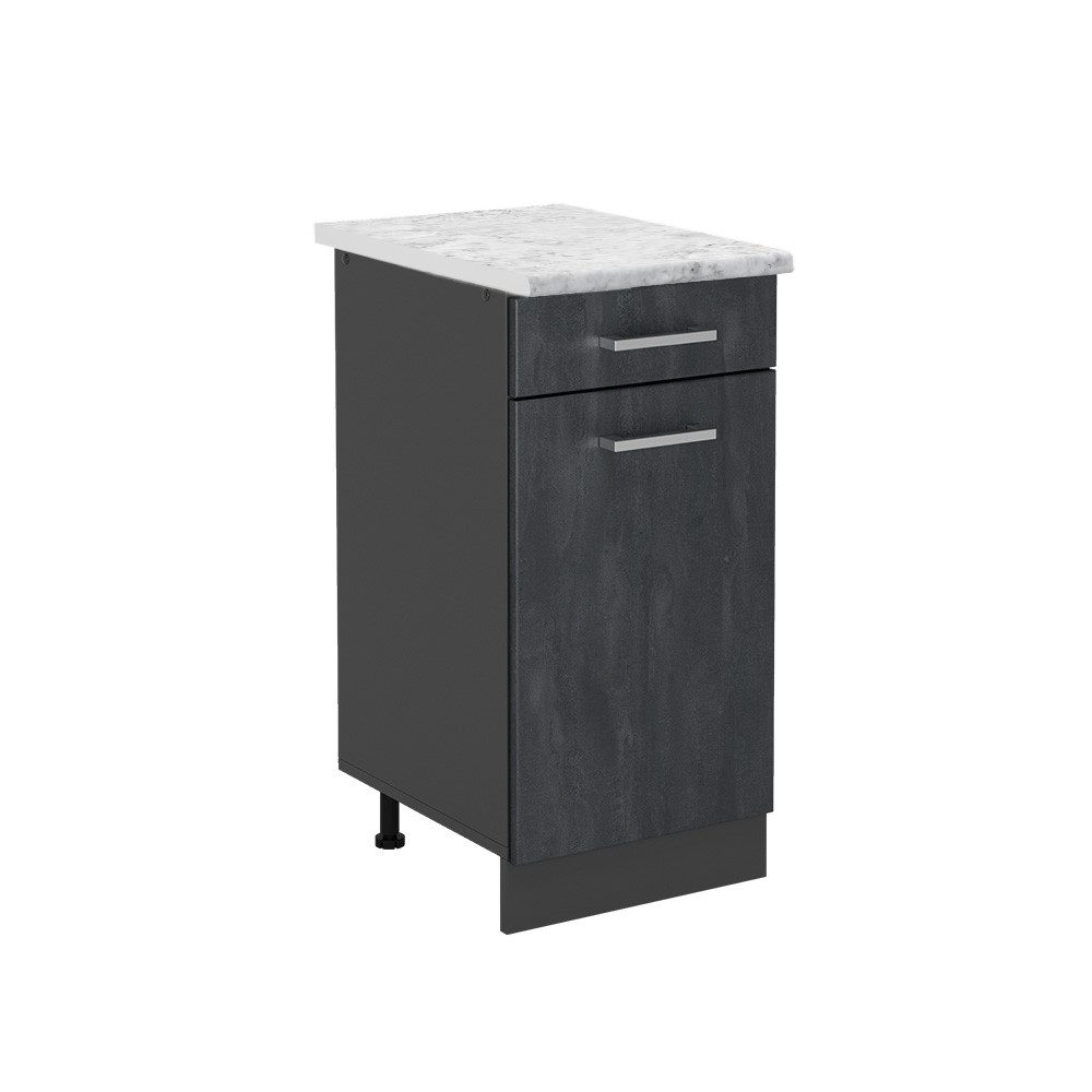 Vicco Unterschrank R-Line, Schwarz Beton/Anthrazit, 40 günstig online kaufen