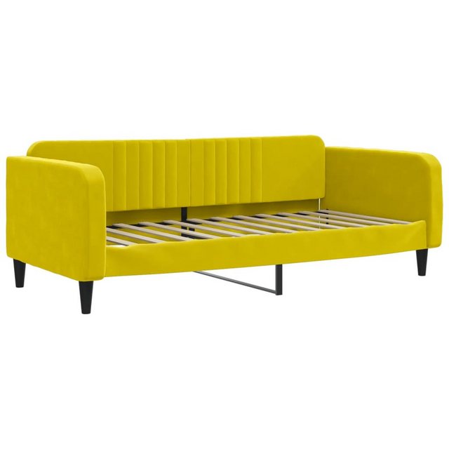 vidaXL Bett Tagesbett Gelb 100x200 cm Samt günstig online kaufen