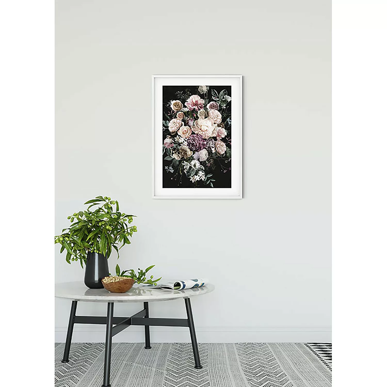 KOMAR Wandbild - Charming Bouquet - Größe: 50 x 70 cm mehrfarbig günstig online kaufen