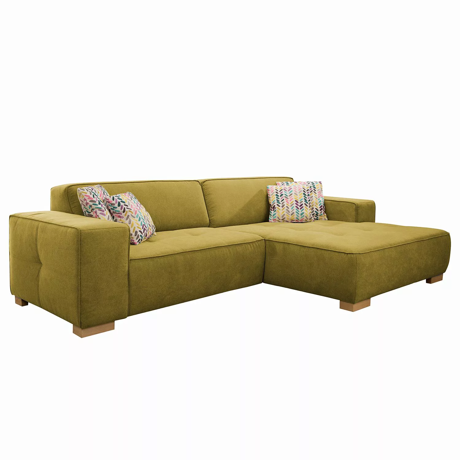 home24 loftscape Ecksofa Belair Pistaziengrün Microfaser 293x78x172 cm mit günstig online kaufen