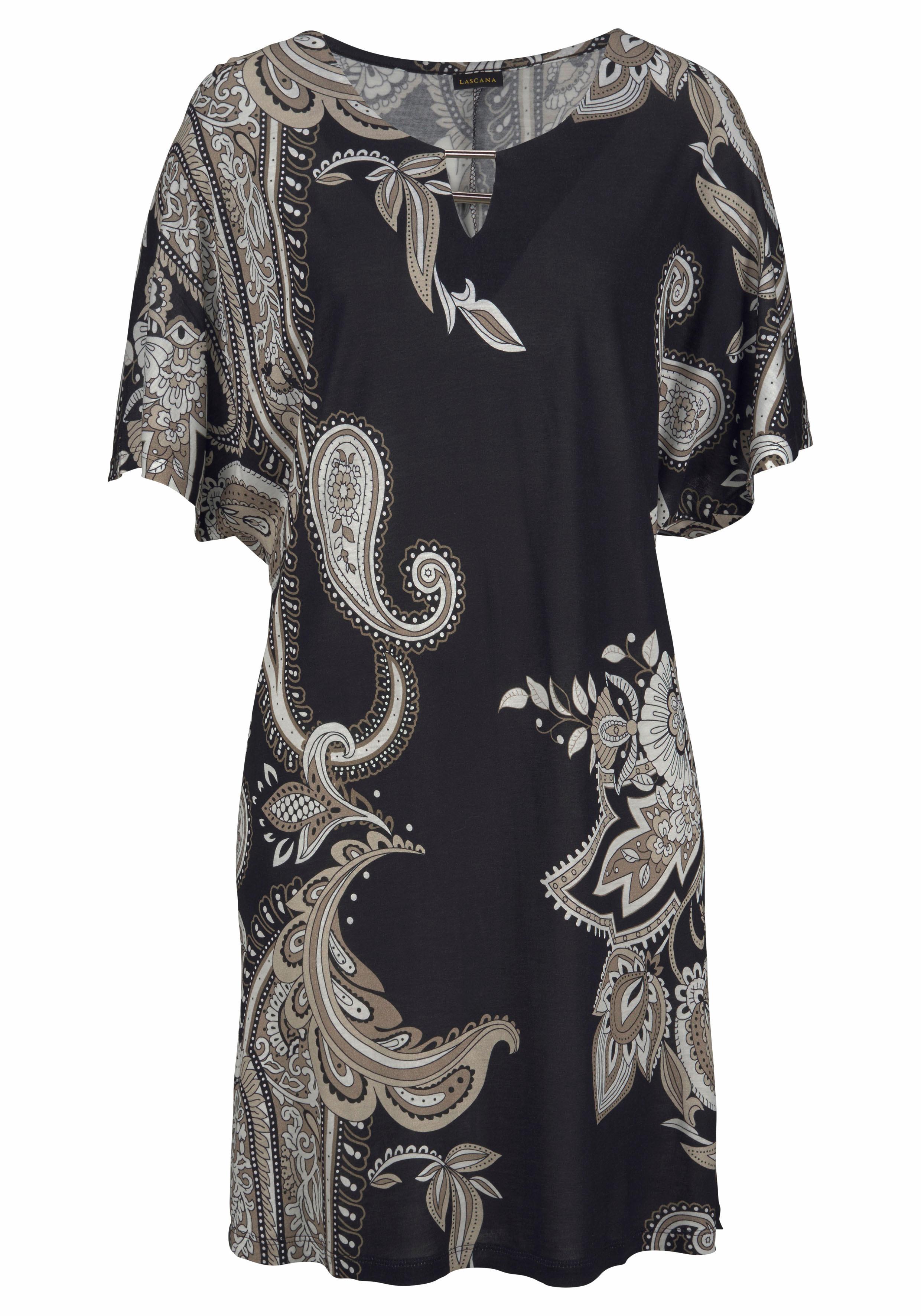 LASCANA Jerseykleid, mit Zierdetail am Ausschnitt günstig online kaufen
