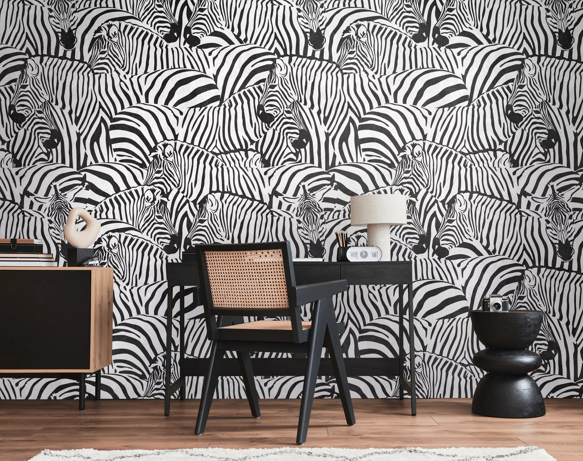 living walls Fototapete »THE WALL III Zebra Tapete Motivtapete Tiere Tiere« günstig online kaufen