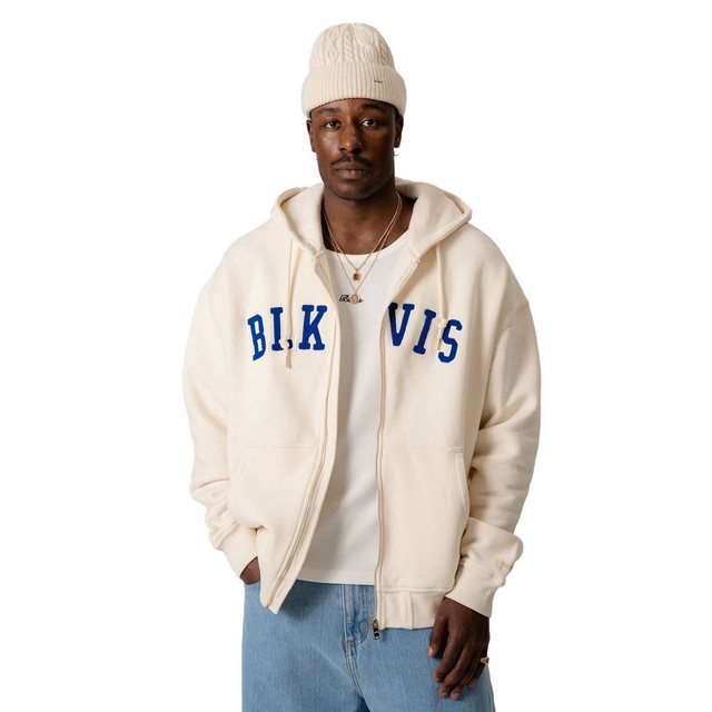 BLKVIS Kapuzenplüschjacke Big Script Zip Hoodie, natur günstig online kaufen