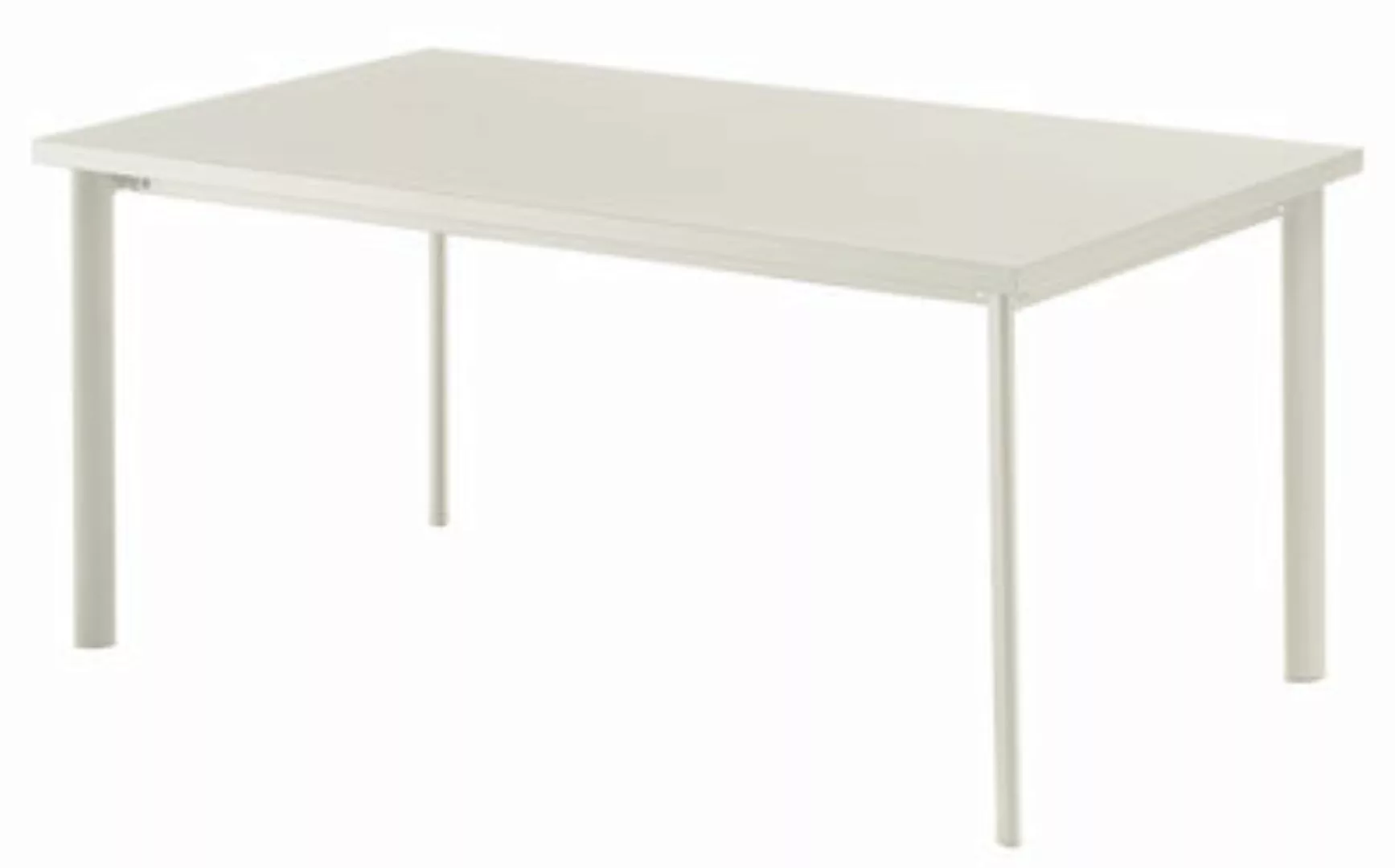 rechteckiger Tisch Star metall weiß / 90 x 160 cm - Emu - Weiß günstig online kaufen