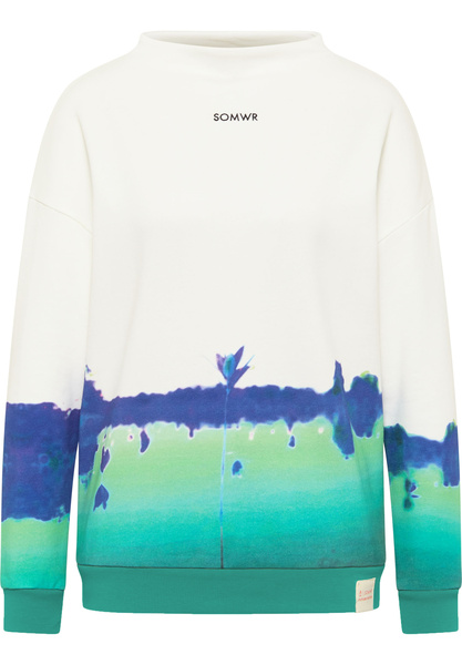 Rundhalspullover "Tie-die Sweater With Discreet Collar" günstig online kaufen