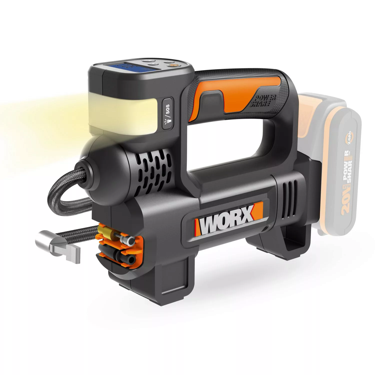 Worx Akku-Kompressor WX092.9  20 V günstig online kaufen