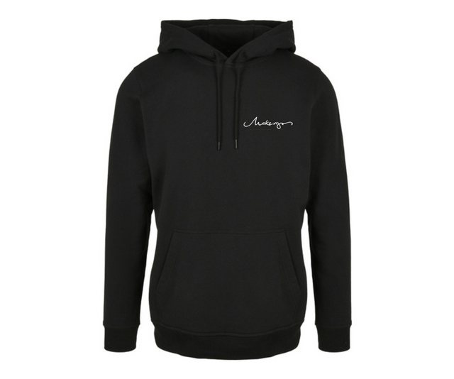 Makenjo Kapuzenpullover Hoodie mit Kapuze Schwarz Print Pullover Pulli günstig online kaufen