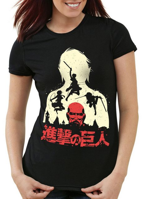 style3 T-Shirt Titan Fight aot on attack mauer eren jäger manga anime japan günstig online kaufen