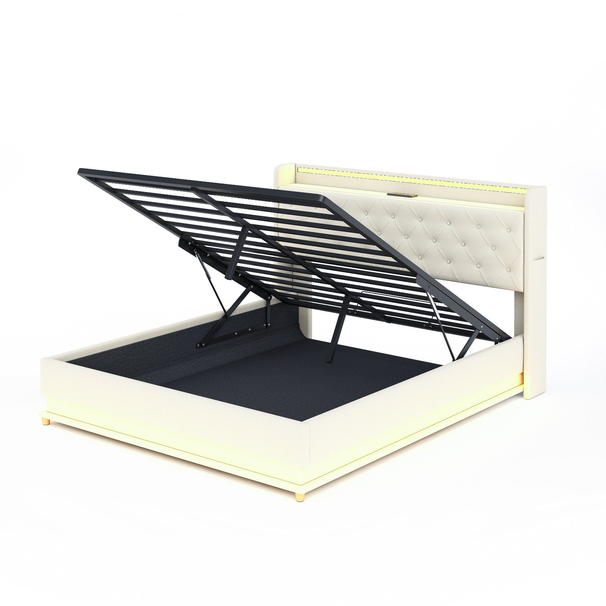 BlingBin Polsterbett Funktionsbett Stauraumbett (1er Set, günstig online kaufen