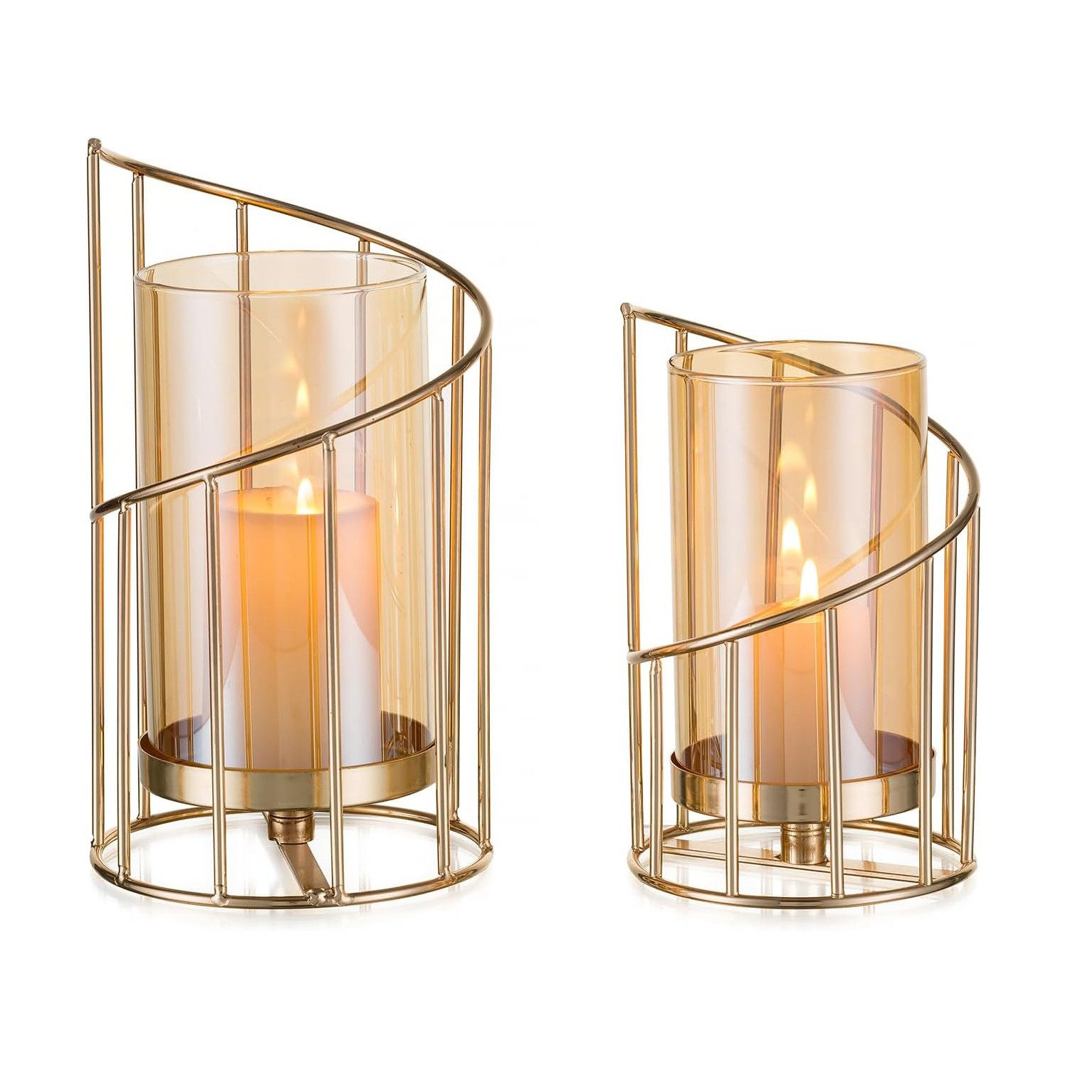 Kaket Kerzenständer Kerzenhalter Gold Set, 2 günstig online kaufen
