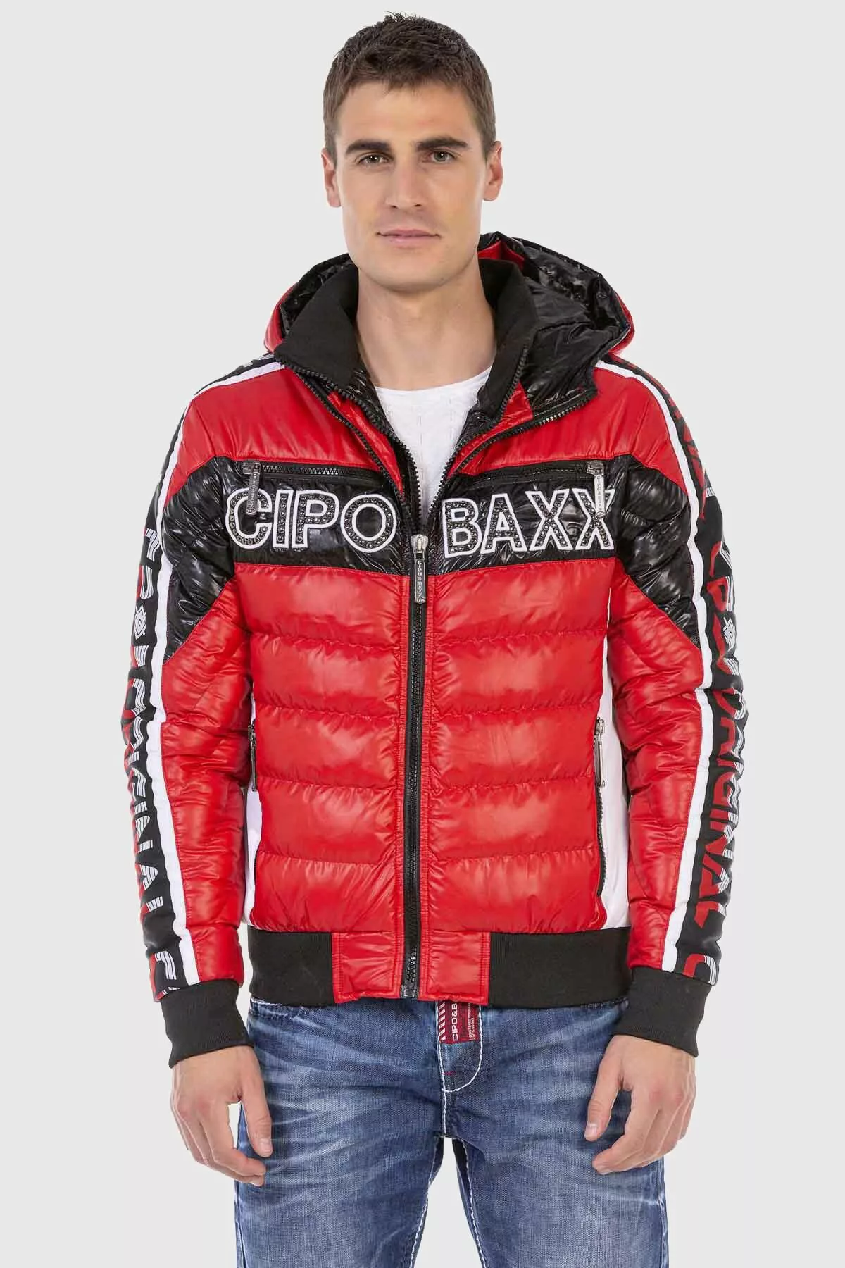 Cipo & Baxx Winterjacke "Jacke", mit Kapuze, mit modischer Steppung günstig online kaufen