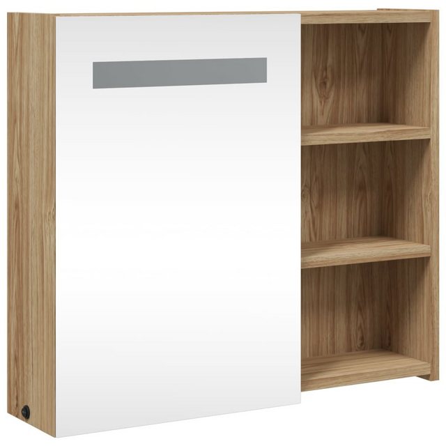 vidaXL Spiegelschrank Spiegelschrank mit LED-Beleuchtung Eichenoptik 60x13x günstig online kaufen