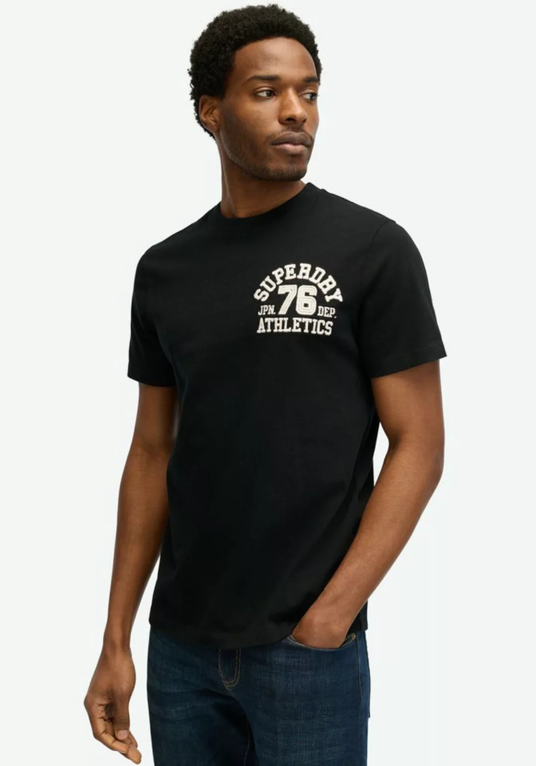 Superdry Kurzarmshirt EMBROIDER SUPERSTATE LOGO TEE günstig online kaufen