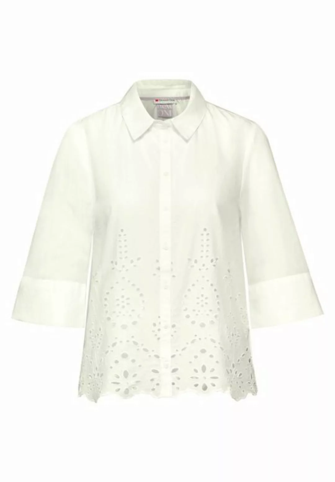 STREET ONE Blusenshirt Feminin crochet shirtcollar bl günstig online kaufen