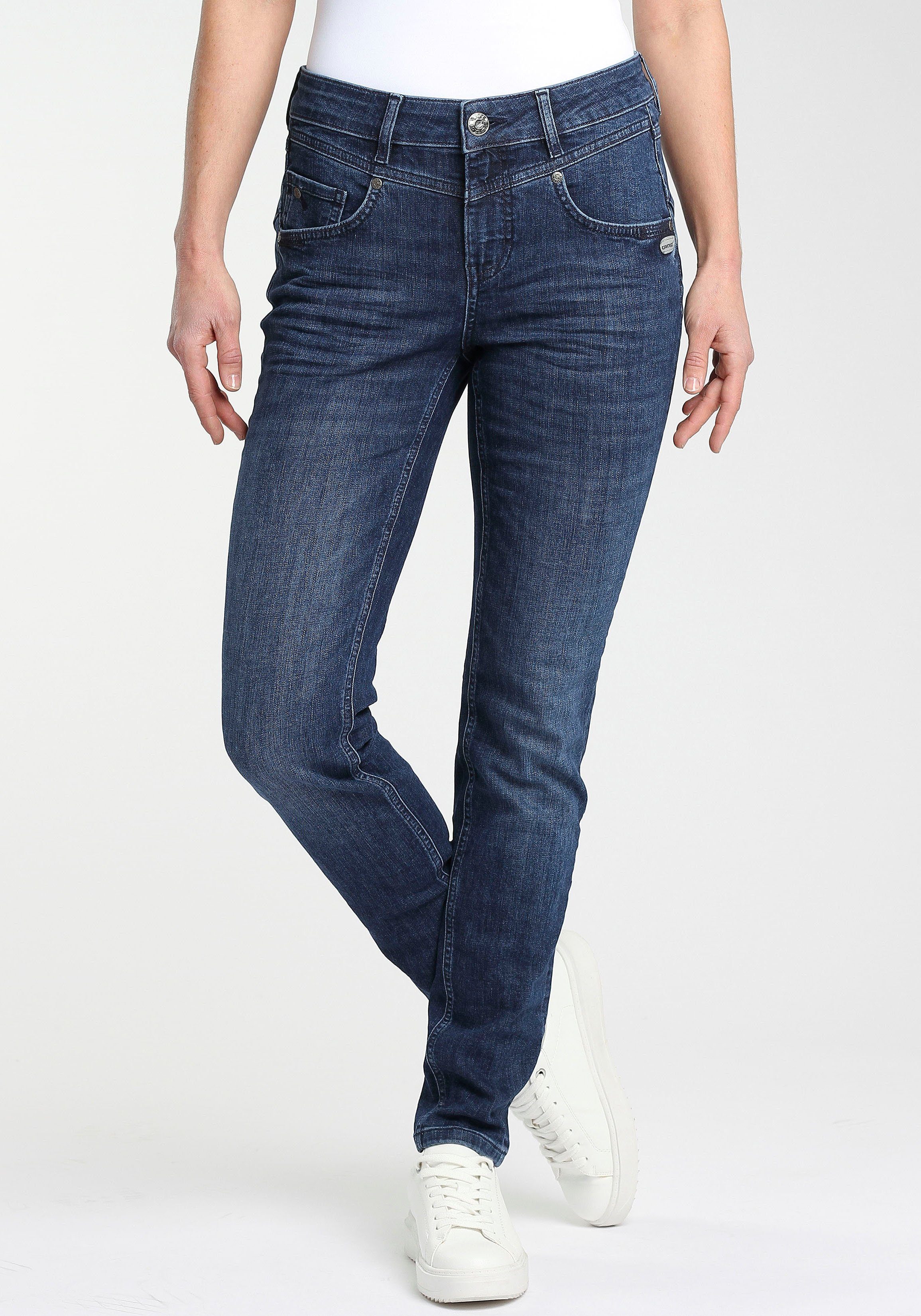 GANG Skinny-fit-Jeans "94MARISSA", mit modischer V-Passe vorn & hinten günstig online kaufen