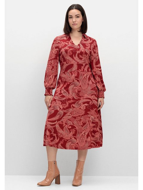 sheego by Joe Browns Jerseykleid Große Größen mit Paisleydruck und Blusenkr günstig online kaufen