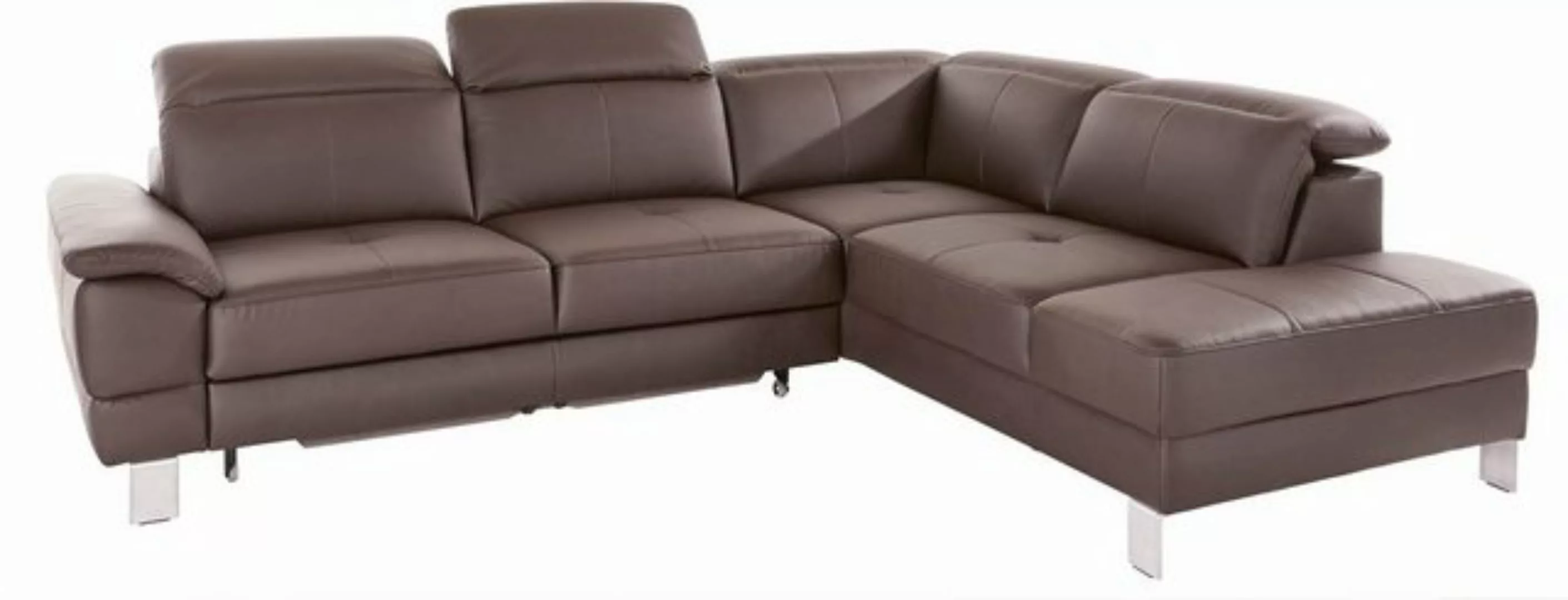 exxpo - sofa fashion Ecksofa "Mantua, L-Form", mit Kopf- bzw. Rückenverstel günstig online kaufen