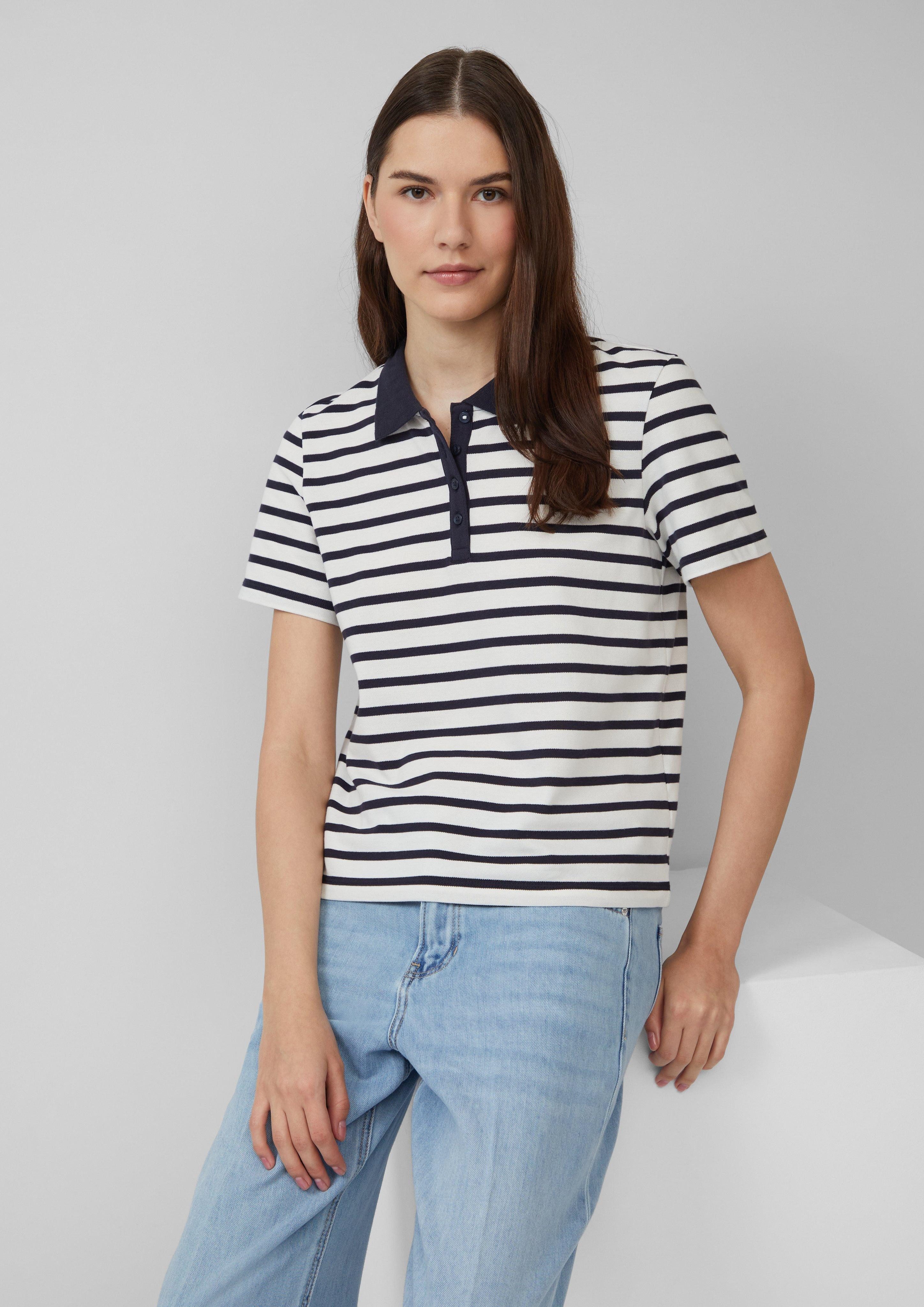 s.Oliver Poloshirt Verkürztes Poloshirt aus Baumwollpiqué günstig online kaufen
