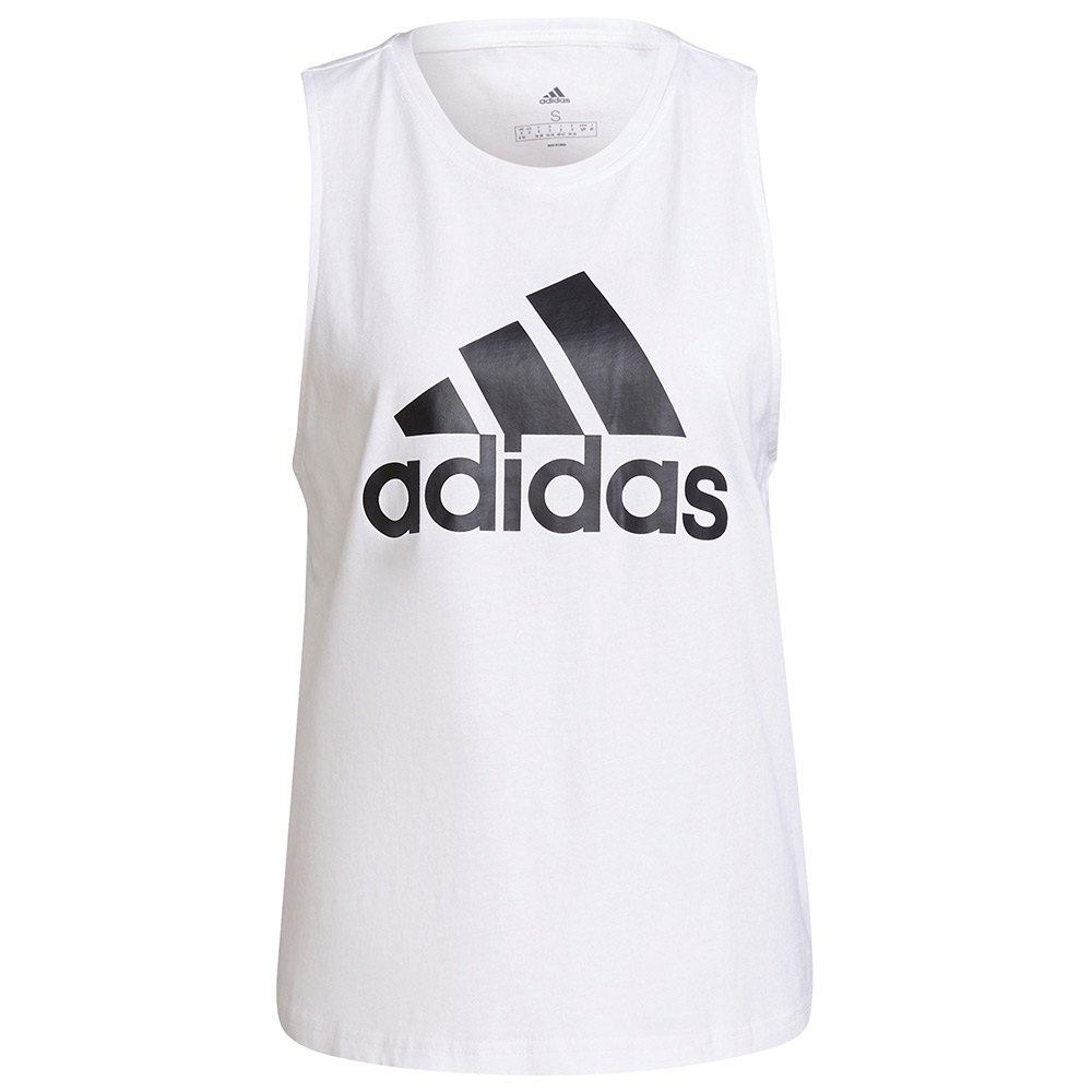 Adidas Bl Ärmelloses T-shirt XL White / Black günstig online kaufen