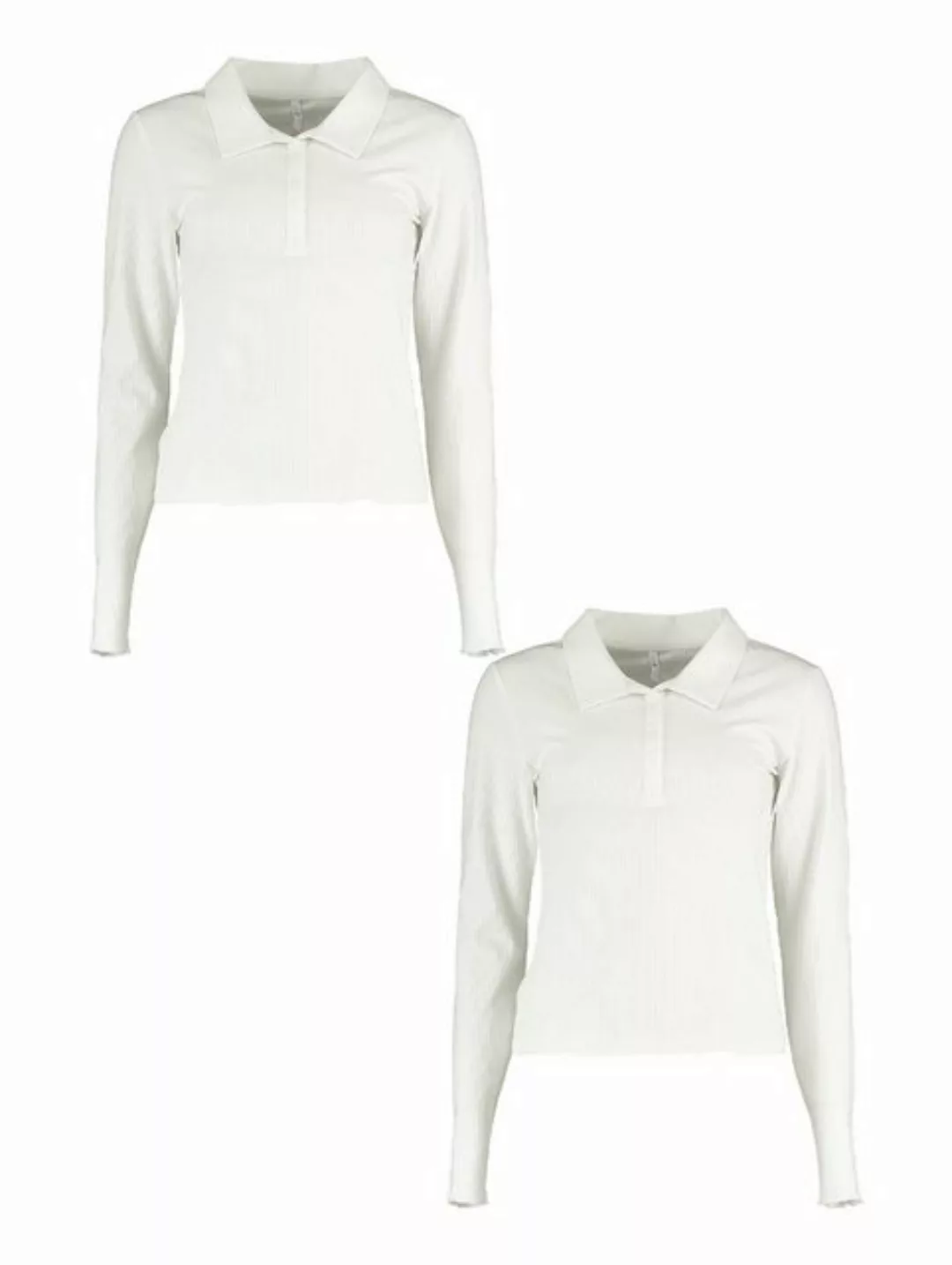 HaILY’S Blusenshirt Shirt 2er-Set lässiges Langarm Poloshirt (2-tlg) 7034 i günstig online kaufen