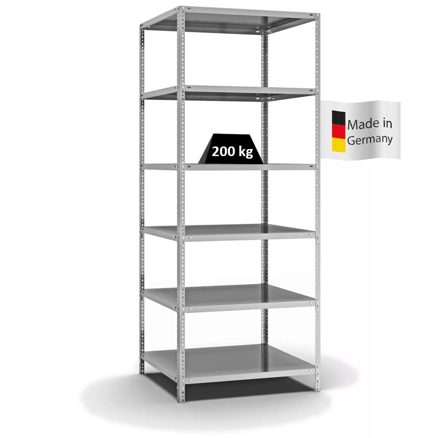 PROREGAL Fachbodenregal Schraubsystem Medium-Duty Grundregal HxBxT 250 x 10 günstig online kaufen