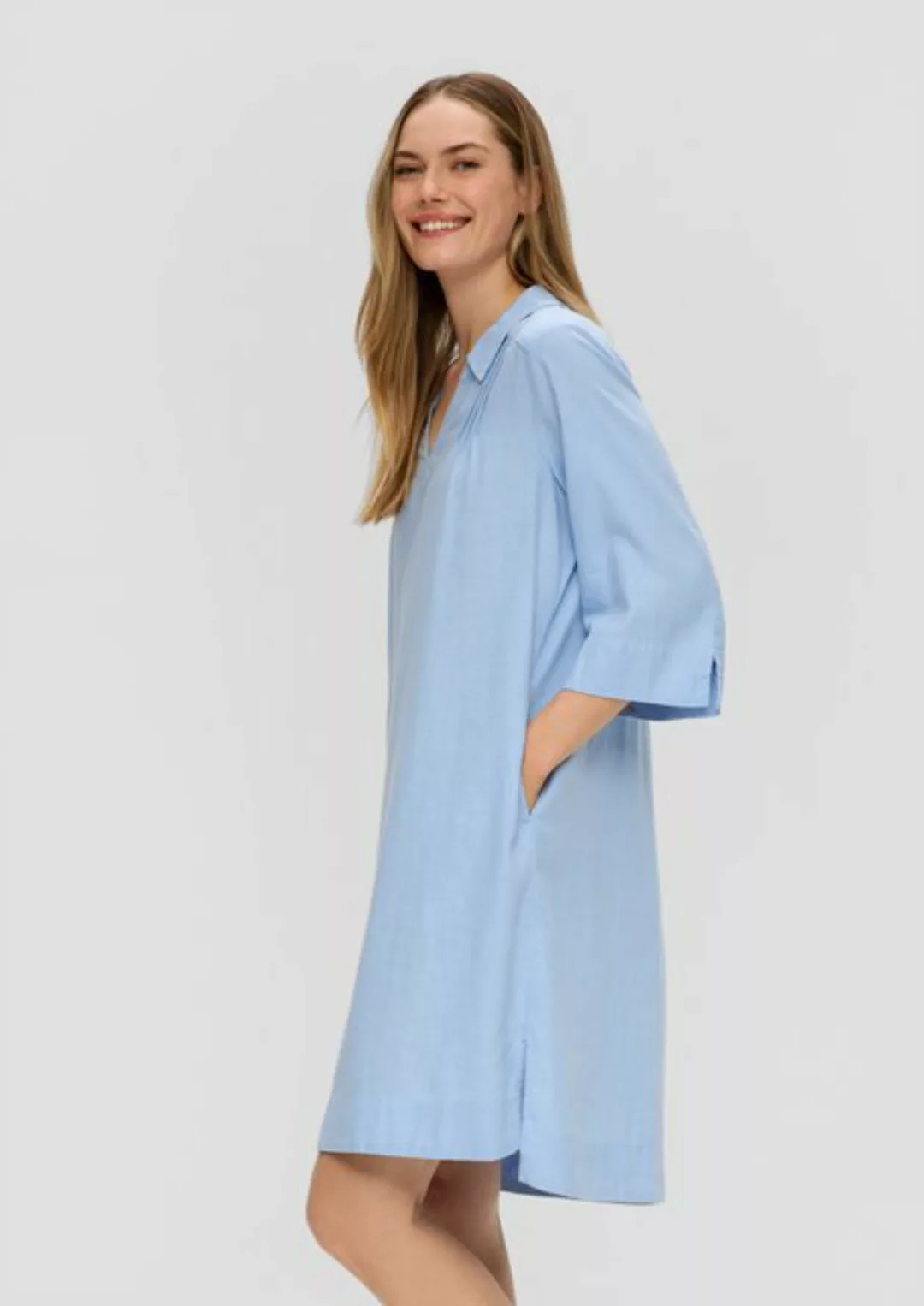 s.Oliver Minikleid Langes Kleid aus Leinen-Viskose-Mix günstig online kaufen