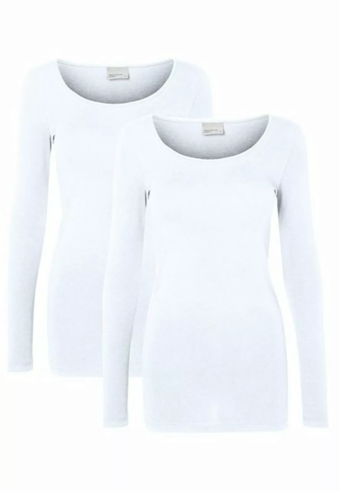 Vero Moda T-Shirt Dünnes Langarm Shirt 2-er Stück Set VMMAXI (2-tlg) 5185 i günstig online kaufen